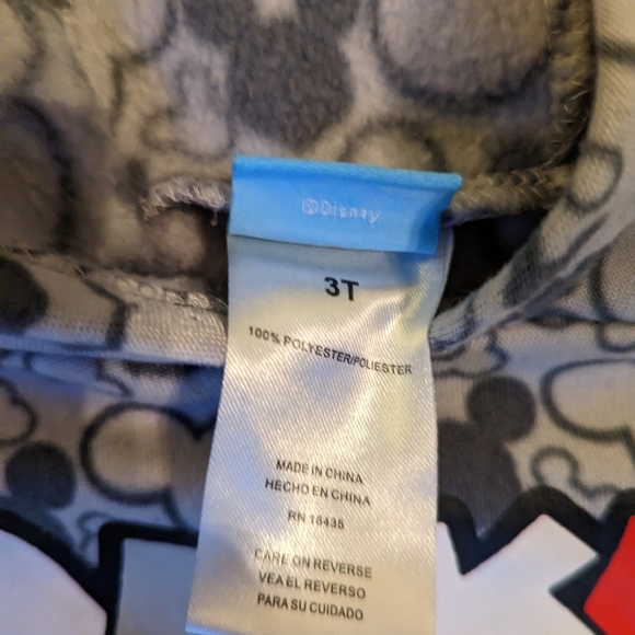 Disney Mickey Mouse Hoodie- Size 3T - Picture 4 of 4